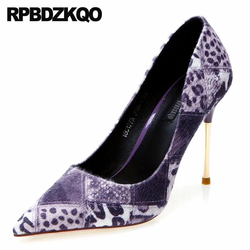 Velvet Lavender Stiletto Pointed Toe 