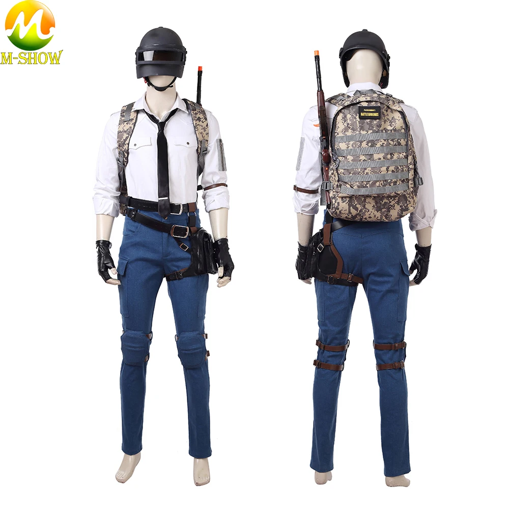  Playerunknown's Battlegrounds Cosplay Costume Game PUBG Men Cosplay Full Set Halloween Costume Cust