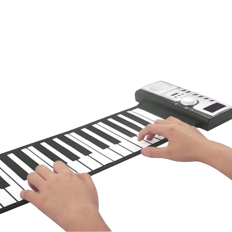 Portable Flexible 61 Keys Silicone MIDI Digital Soft Keyboard Piano