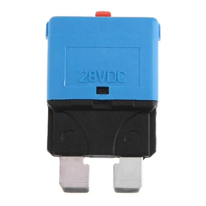 

Manual Reset Circuit Breaker Blade Fuse for Car Truck Boat Marine Automatic Reset Mini Circuit Breaker Blade Fuse DC28V 15A New