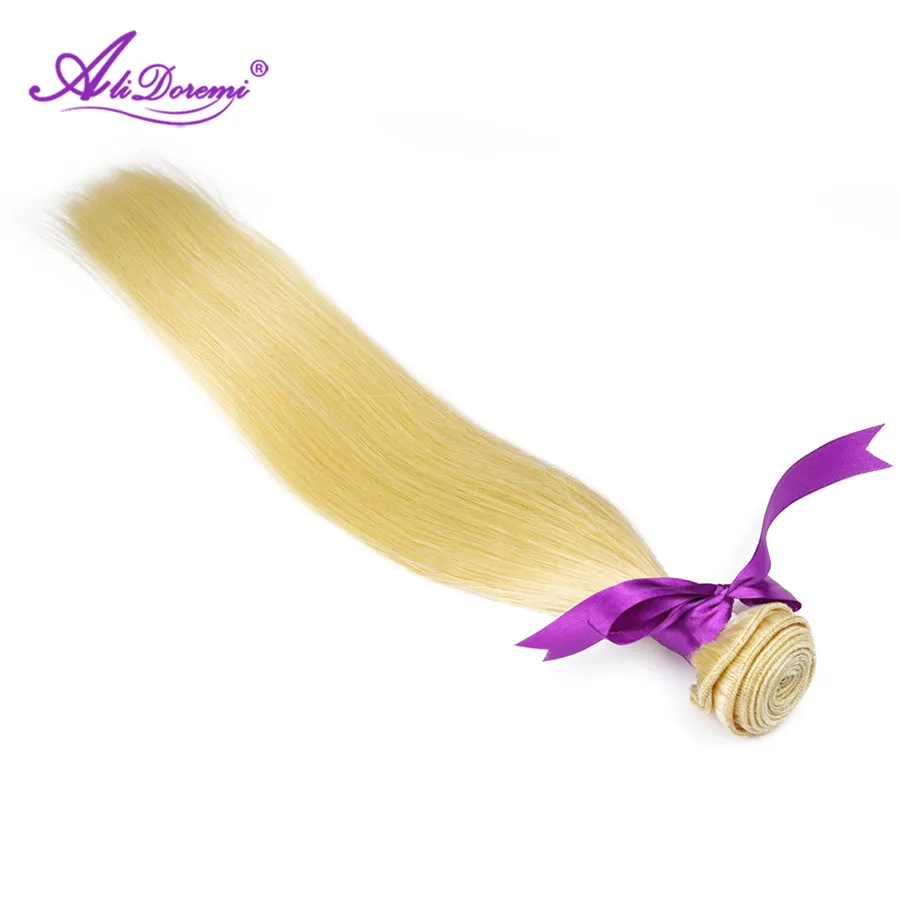 Alidoremi 613 Блондин 1/3/4 бразильские волосы Комплект прямые волосы ткань не Реми парики из натуральных волос, бесплатная доставка