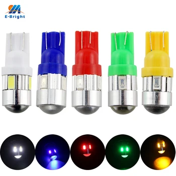 

Car Styling!! 10X T10 194 168 W5W 5730 6 SMD 6 LED With Lens LED Light Bulb White Clearance Lights 12V 180LM Super Bright
