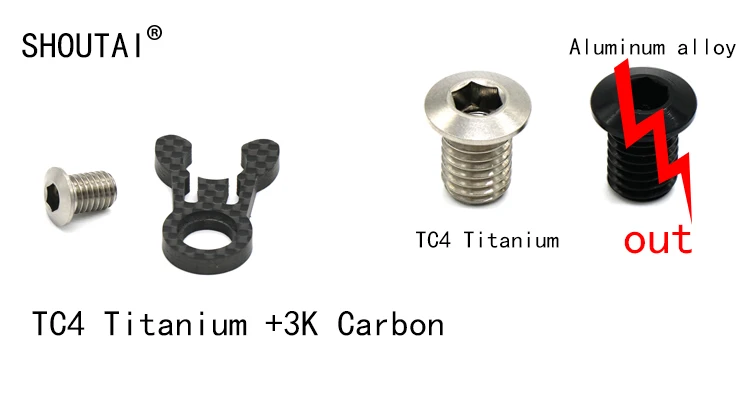 Велосипедный карбоновый станок с ЧПУ для ловли краба, Зажимная головка, фиксирующая пряжка+ титановые винты TC4 для Brompton, складные велосипедные детали