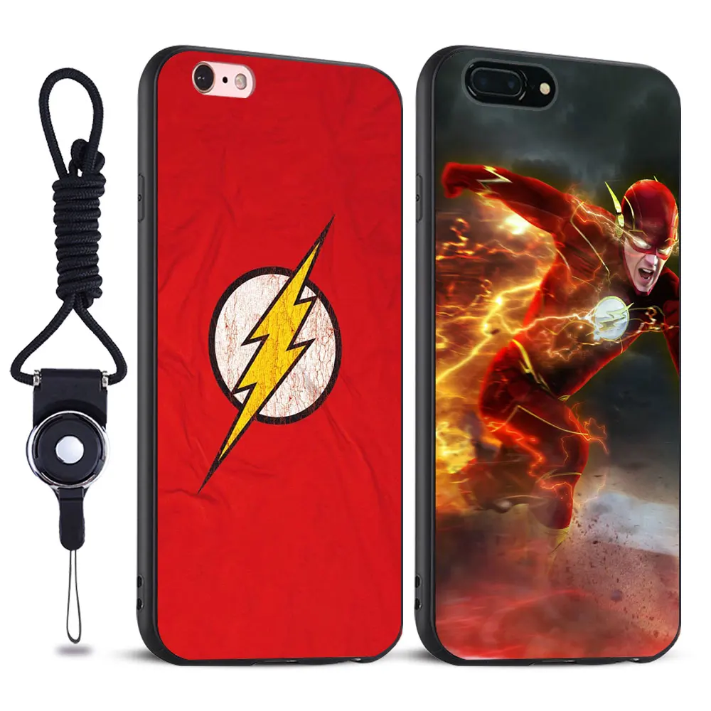 

The Flash TV Show Logo Design Coque New Soft Silicone Tpu Mobile Phone case Cover Shell bag For Apple iPhone 5 5S SE 6 6S 7 PLUS