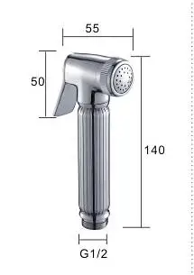 Модные Ванная комната полированный хром латунь Пистолеты-распылители ручной Биде+ душевой шланг+ держатель