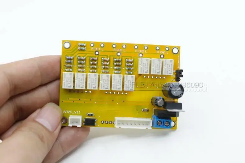 Assembled Remote Stereo Volume Board 64 Steps Relay Ver 3 Ways Input