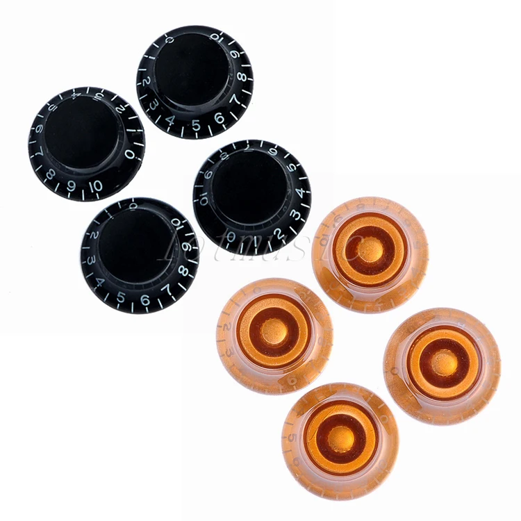 8pcs Top Hat Knobs Tog Relic Aged Speed Knob Amber Guitar Knobin