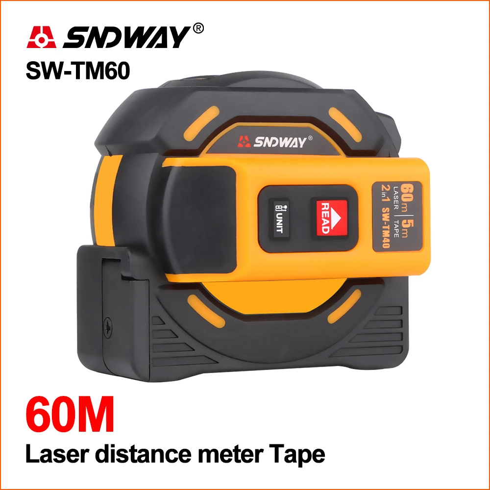 SNDWAY Laser Distance Meter Rangefinder Range Finder Hunting 40M 60M Laser Tape Measure Digital Retractable 5M Distance Meter SNDWAY Laser Distance Meter Rangefinder Range Finder Hunting 40M 60M Laser Tape Measure Digital Retractable 5M Distance Meter