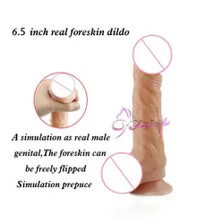 Плоти фаллоимитатор реалистичной пенис Секс-игрушки для женщины силикона реальный Дик плоти, большой всасывание фаллоимитатор