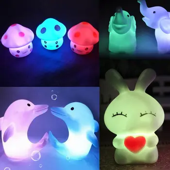 

LED 7 Colors Changing Night Light Lamp Kids Gift Bedroom Party Decoration Candle