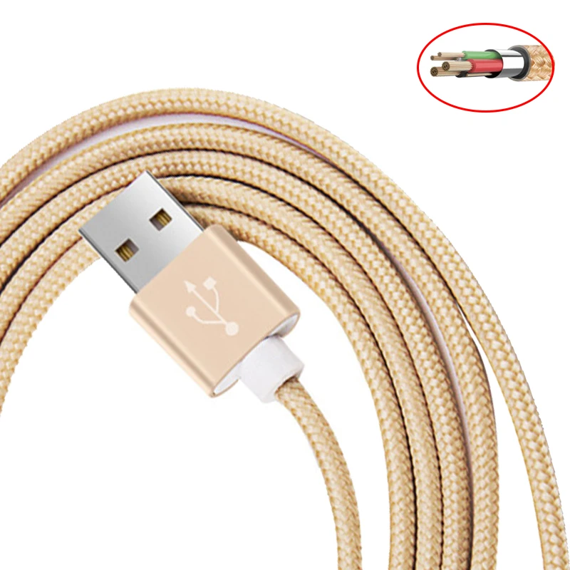 

Micro USB Cable Fit for Samsung XiaoMi 5V/2.1A Fast Charger Date Sync Charging Mobile Phone Cables
