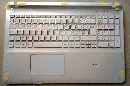 New for SONY VAIO SVF152A29L SVF152C29L SVF152C29M SVF152A29M SVF152A29W SVF152A29V palmrest FR keyboard white touchpad backlit