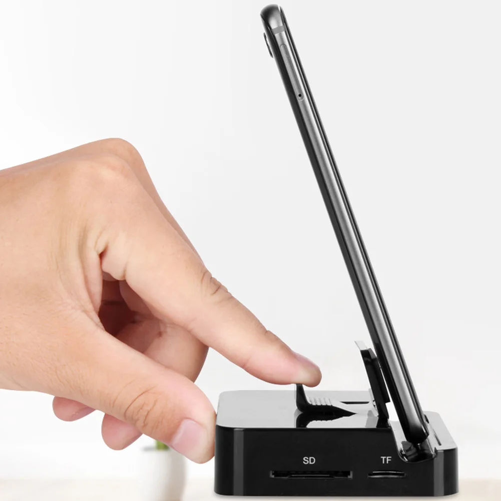 

Practical Type C External Power Supply Multifunction Stand Docking HD USB Dock Stand High Efficiency Converter ABS Accessories