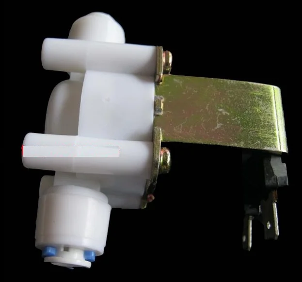 Обычно закрытый вход воды электромагнитный клапан 24 v давления пластиковые клапаны g1/4 для воды