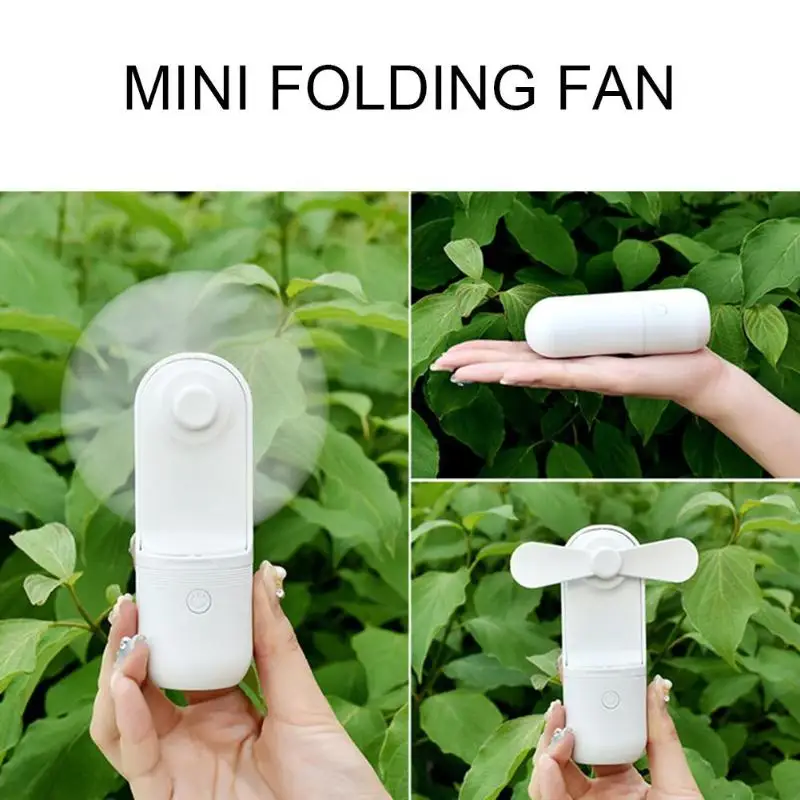 

2018 Mini Fan Capsule Handheld 3 Colors USB Charging With Air Cooling Ultra-quiet Portable Cooling Machine for Outdoor