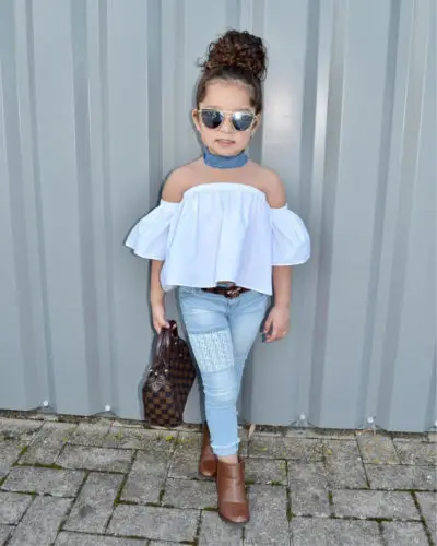 Denim Pants Jeans Outfits Set Clothes 