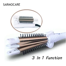 Профессиональный Выпрямитель для волос керамические паровые бигуди Steampod Утюг для волос Стильный инструмент влажные/Сушильные выпрямители утюги