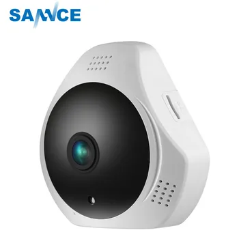 

SANNCE 360 Degree Fisheye 960P HD Panoramic CCTV IP Camera 1.3MP Wireless Security Camera Wifi Cam & Two-Way Audio Built-in MIC