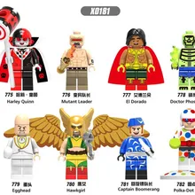 80 шт. Супер Герои Харли Куинн мутант лидер EI Dorado доктор фосфор строительные блоки кирпичи игрушки для детей