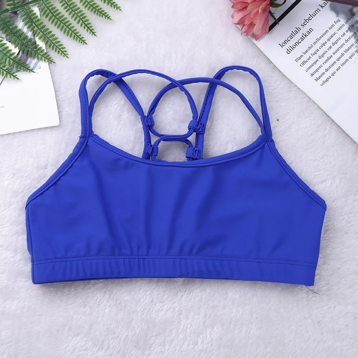 ACSUSS Kids Girls Yoga Sports Training Bra Crisscross Back Ballet Dance Costumes Gymnastics Crop Top Tank Tops ACSUSS Kids Girls Yoga Sports Training Bra Crisscross Back Ballet Dance Costumes Gymnastics Crop Top Tank Tops