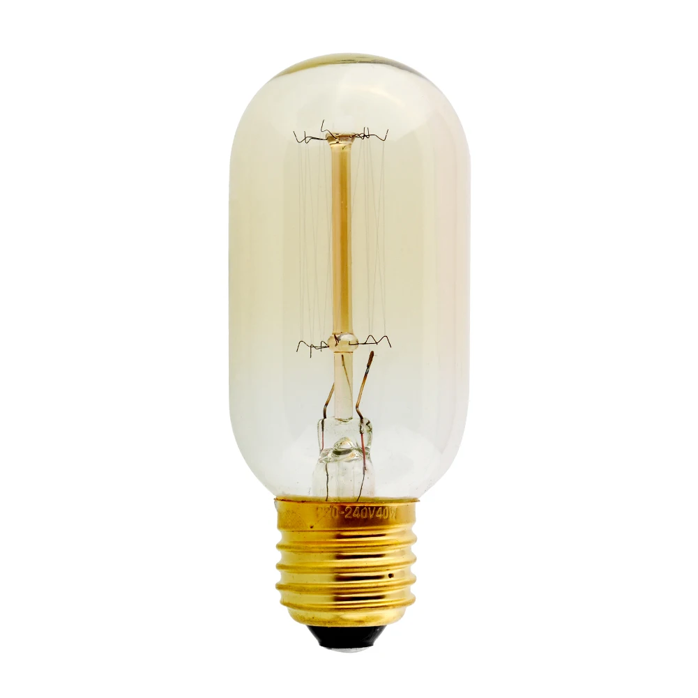 Винтаж E27 экономия 40 Вт/220 Вт Edison T45 свет Промышленного Стекла InteriorDesign классическая лампа Декор 40 Вт освещение лампа под старину