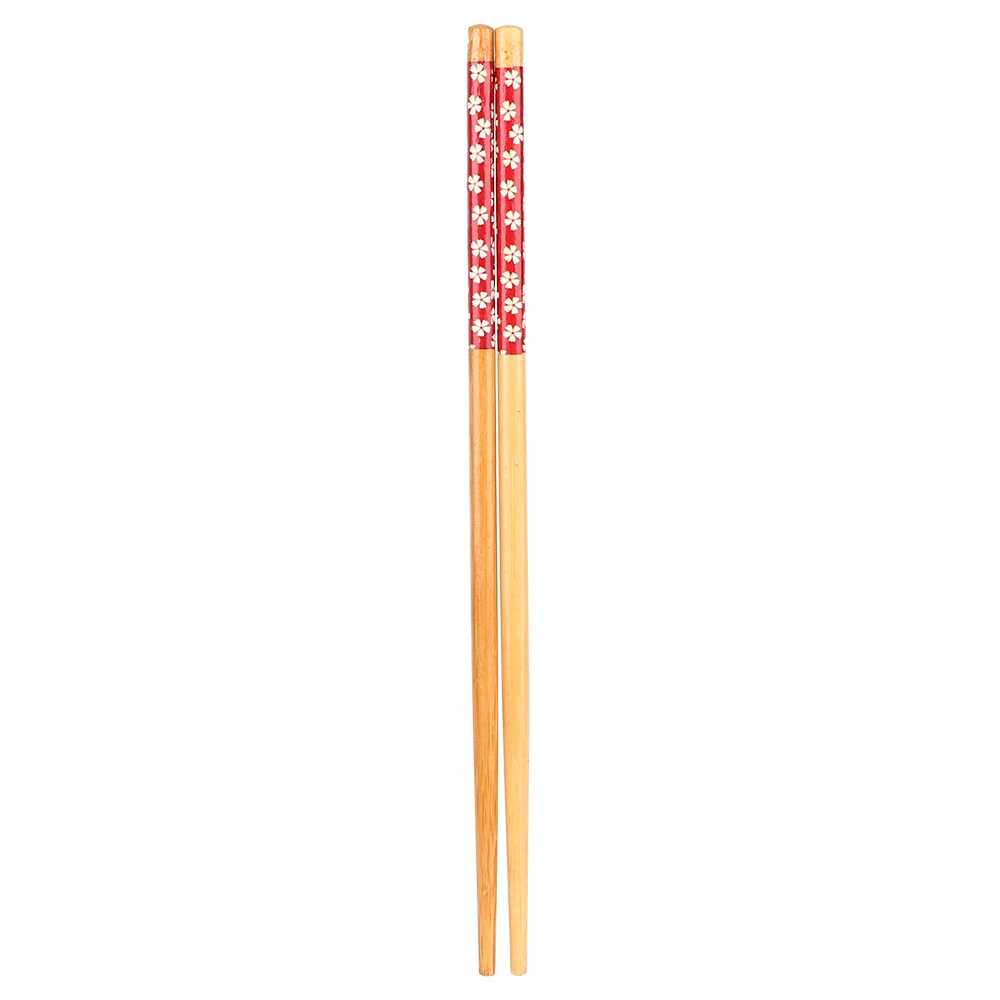 24 см китайский стиль карбонизации палочки для еды многоразовые суши кухня инструменты еды палочки 1 пара натурального бамбука деревянные палочки для еды