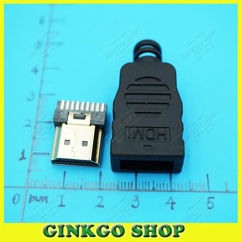 

15sets/lot HDMI male Jack 19pin Connector, HDMI jack socket 19P 19-Pin Soldering Type HDMI Male Plug