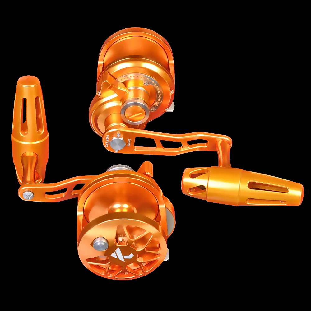 Aluminum CNC Machined Fishing Reel(Left Hand) Jigging REEL Max Drag Sea