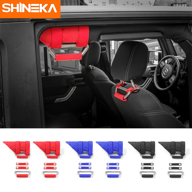 Us 25 27 21 Off Shineka Car Styling Armrest Top Grab Handle Seats Headrest Grab Handle Interior Accessories For Jeep Wrangler Cj Tj Jk Jl In