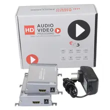 TreasLin 1080P 60Hz HDMI Extender over Single Cat5e Cat6 LAN Cable Up to 328FT for Home