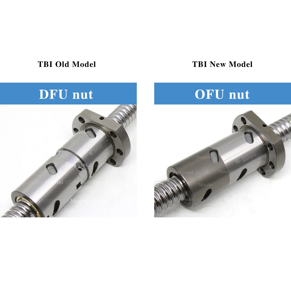 ТБИ двойной шариковый винт DFU1605 OFU1605 5 мм свинец C7 1605 шариковый винт с пользовательской длиной 800 мм 900 мм