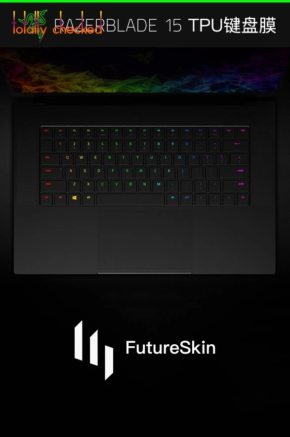 Защитная Прозрачная клавиатура из ТПУ для Razer blade 15 15,6 дюймов