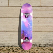 KOSTON pro skateboard with 7ply hard rock canadian maple hot air pressed, double kick skateboard decks in 4 different size