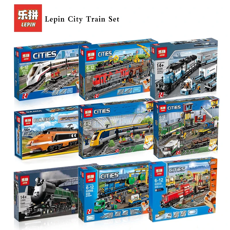 

Lepin City Motor Train 02008 02009 02038 21005 21006 21007 02117 02118 36001 Legoing 60192 60193 60194 60195 60196 Blocks Toys