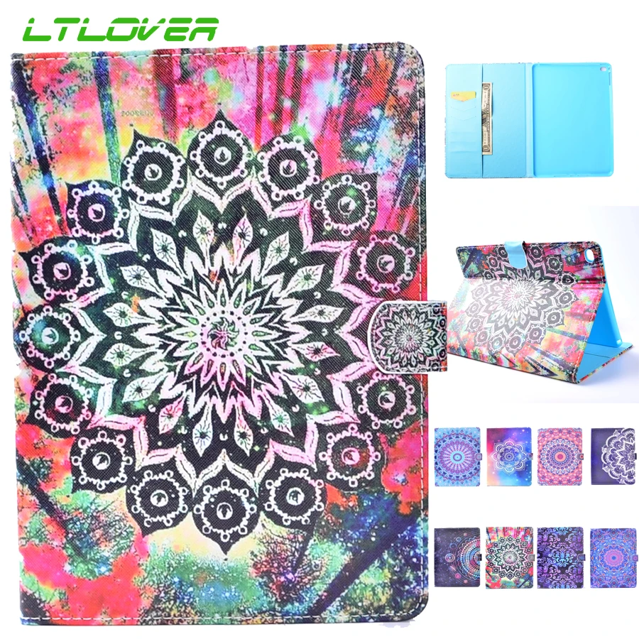 Mandala Pattern Stand PU Leather Case For iPad Air iPad 5 9.7 inch