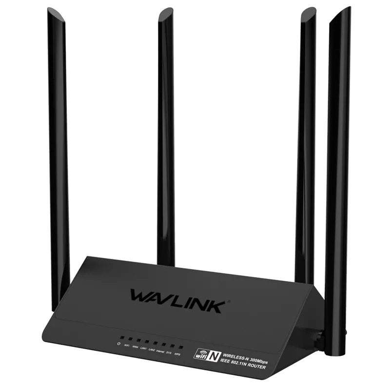 Wavlink 521R2P Wi-Fi роутер 2,4 ГГц 300 Мбит/с 4x5dbi с высоким коэффициентом усиления антенны беспроводной Wi-Fi ретранслятор Смарт-приложение управление Великобритания ЕС США AU Plug - Цвет: US plug