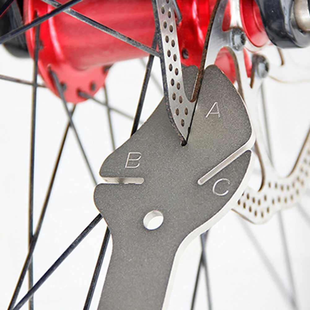 

Stainless Steel Brake Disc Flattening Bike Portable Tuning Rotor Tray Correction Tool Adjuster Bicycle Repair Universal Wrench