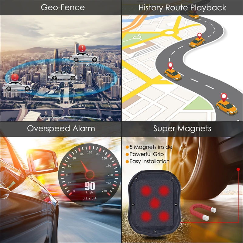 3g gps трекер Автомобильный 60 дней в режиме ожидания Tkstar TK905 2G/3g локатор