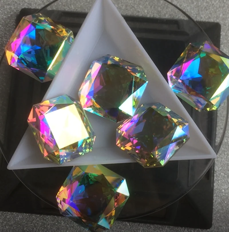 4675 23 мм кристалл AB 8 шт квадратный восьмиугольник заостренный Кристалл Необычные камни стразы ювелирные изделия