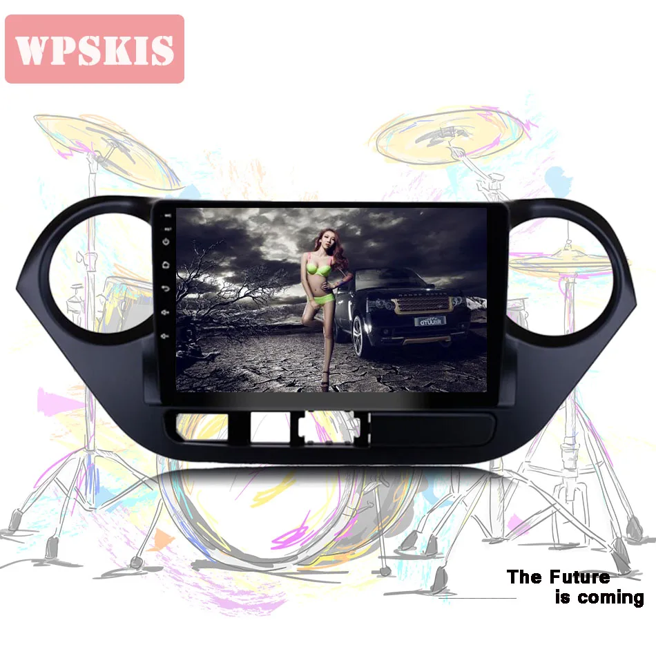 Sale 9" 2 Din Android 9.0 Car Radio For Hyundai I10 2013 2014 2015 - 18 Car Audio 4+64GB Multimedia Player Car Stereo DVD Mirror link 2