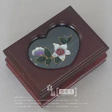Love vintage jewelry upscale jewelry box wood storage box exquisite gift wedding ring box birthday gift