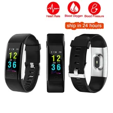 Цвет Экран спортивный браслет на запястье браслет сердечного ритма крови Давление кислорода Фитнес трекер Band для Sony Xperia XZ Z5 Z3+ Z3