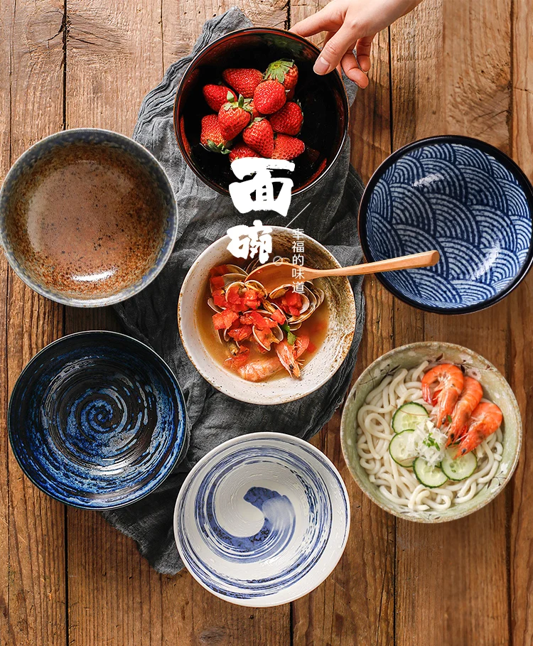 1 шт. японская керамика большая чаша для супа риса каша 17 см Сделано в Японии классический высококлассный