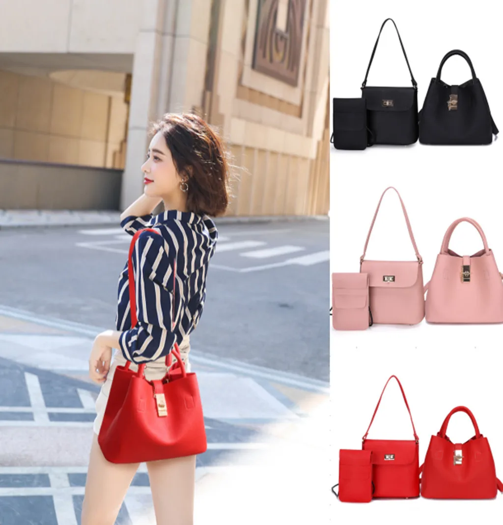 

2019 new foreign trade fashion women's bag mother bag European and American style shoulder bag Messenger bag handbag bag C604