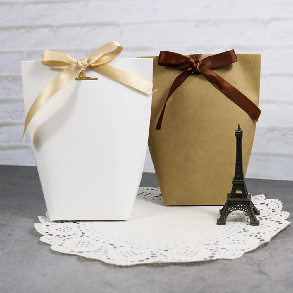 6 шт небольшая крафт-бумага мешок конфет Конфеты подарочные пакеты для Свадебные сувениры Упаковка Подарочный пакет Декор