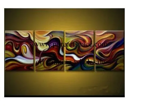 

Clorful Abstract Handmade Oil Painting Wall Arts for paintings living room wall