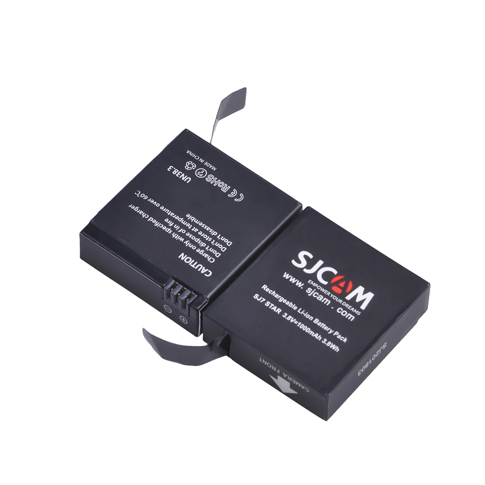Литий ионный аккумулятор PowerTrust для экшн камеры sjcam SJ7 3 8 в 1000 мАч 2 шт.|Цифровые
