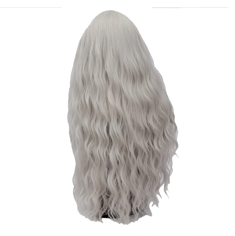 light grey MSIWIGS 70 см Длинные розовые волнистые парики Косплей натуральные синтетические женские светлые парики 29 цветов термостойкие волосы - Цвет: light grey