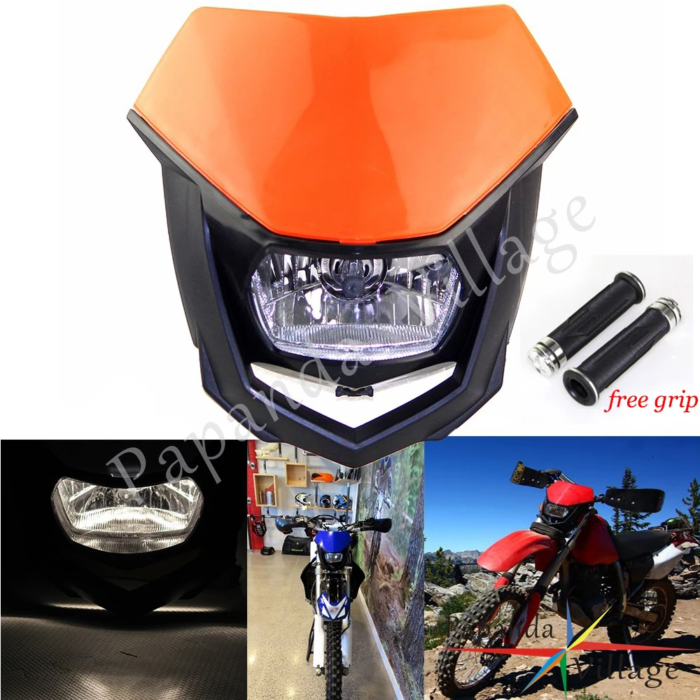 Universal Motorcycle Headlight Motocross Dirt Bike Off Road Headlamp