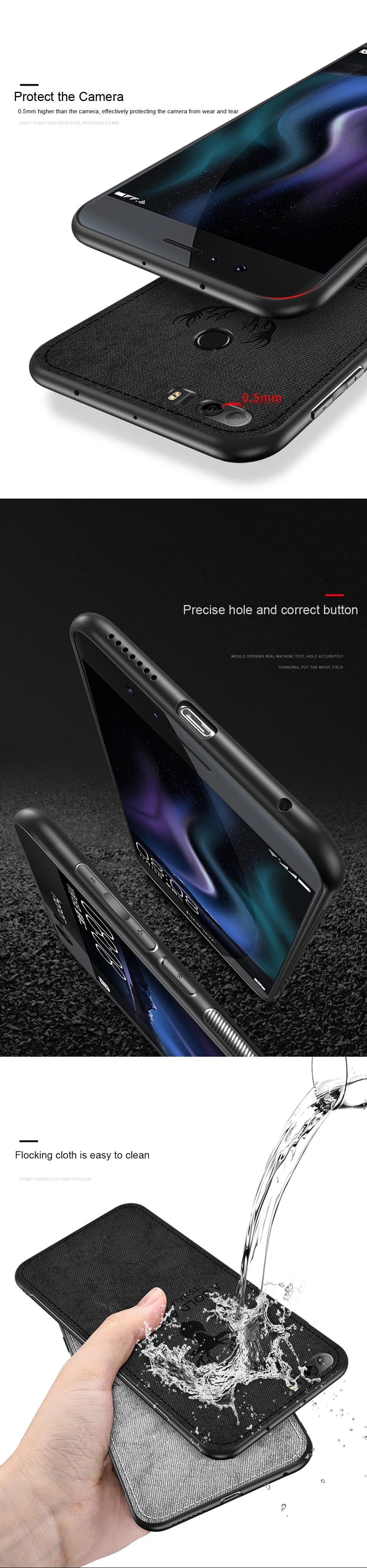 LECAYEE Cloth Mobile Phone Cases for Huawei Honor 8C 8X 8 9 Lite 7X 7A 7C Pro 10 View 10 Cloth Soft TPU Frame Protection Case (9)